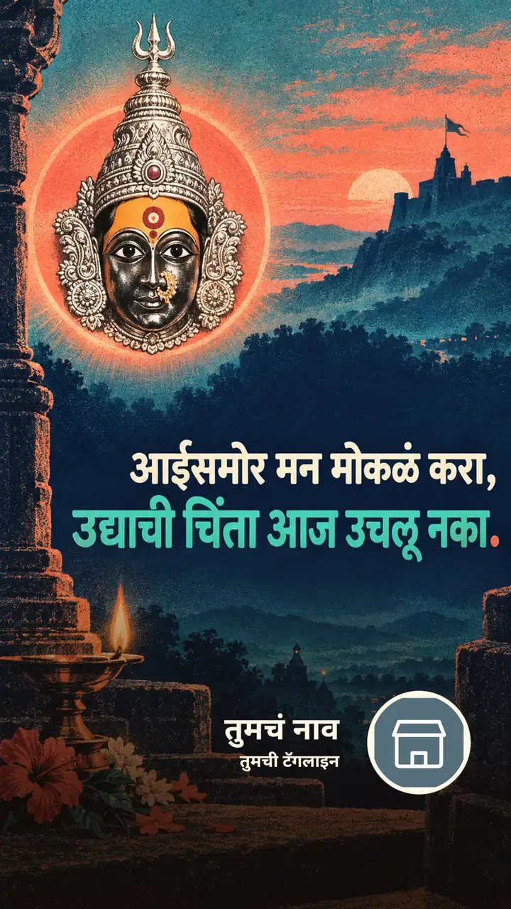 आईसमोर मन मोकळं करा, - Bhakti Image, तुळजाभवानी
