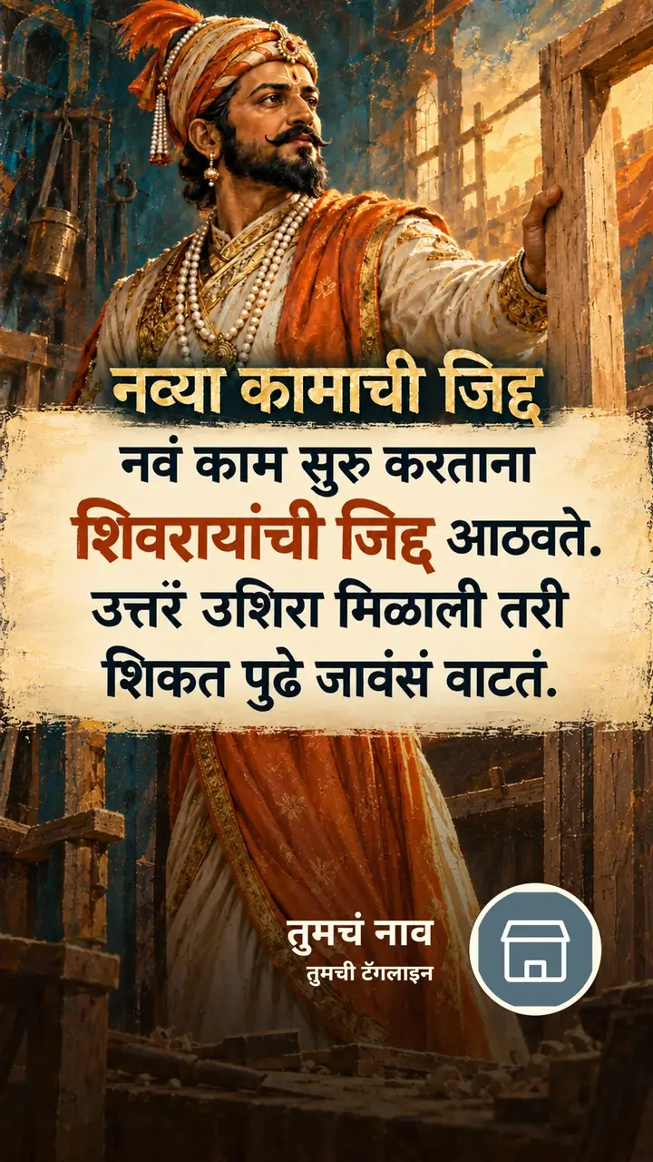 नव्या कामाची जिद्द - Motivation Image