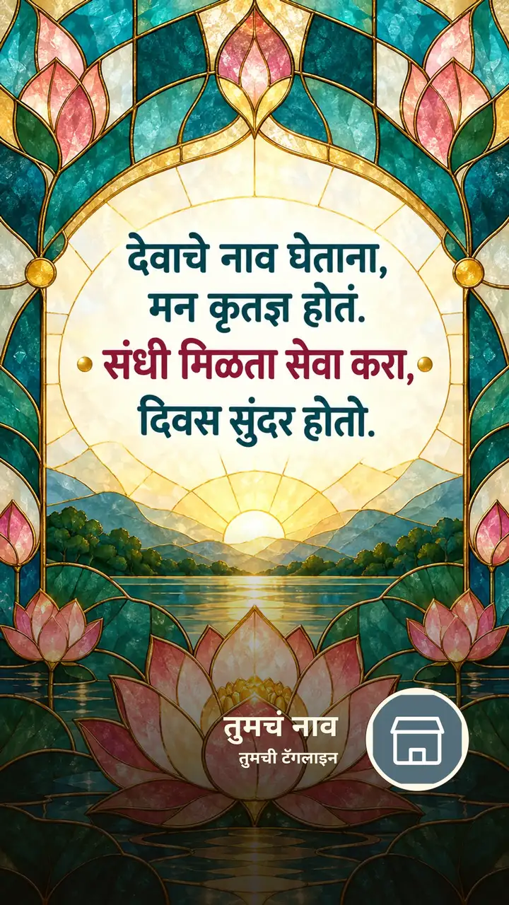 देवाचे नाव घेताना, - Shubh Sakal Image, फुलं, कमळ