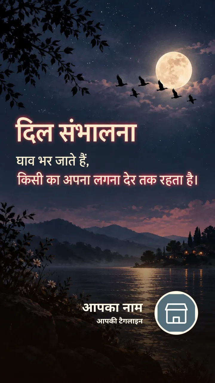 दिल संभालना - Suvichar Image, पक्षी
