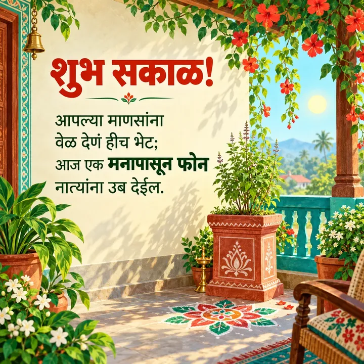 शुभ सकाळ! - आपल्या माणसांना - Shubh Sakal Image