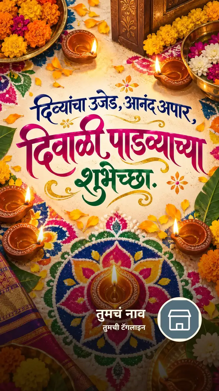 दिव्यांचा उजेड, आनंद अपार, - Festival Image, फुलं, दिवा