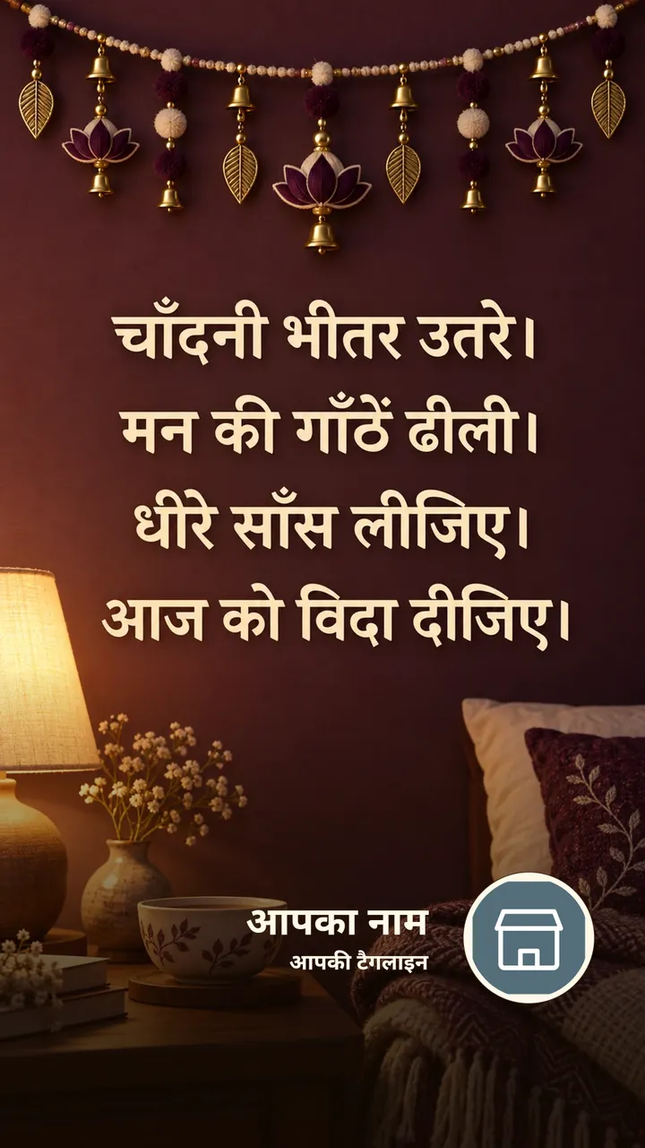 चाँदनी भीतर उतरे। - Shubh Ratri Image, फूल