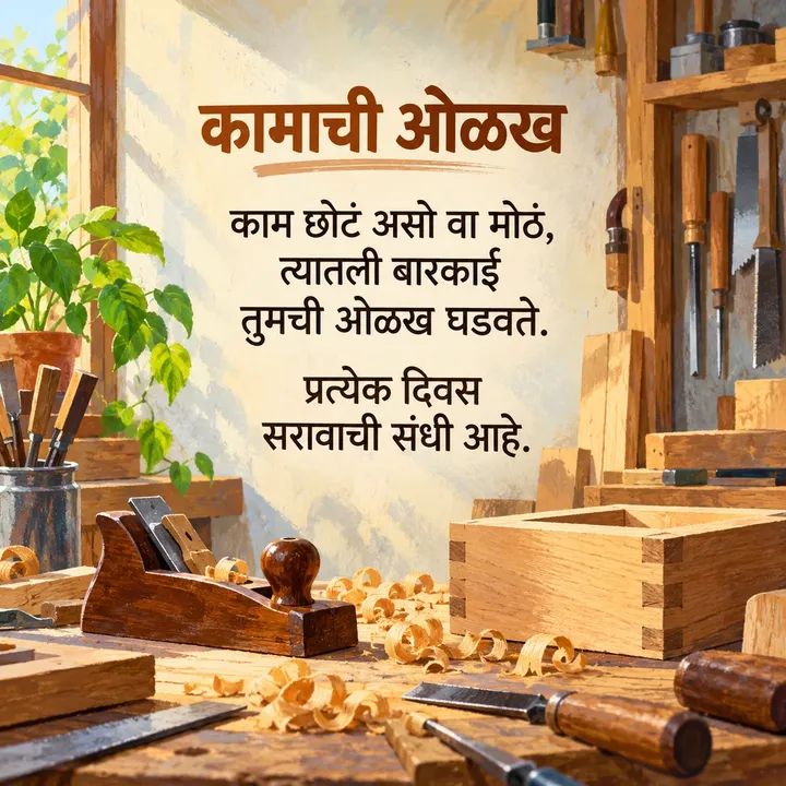कामाची ओळख - Motivation Image