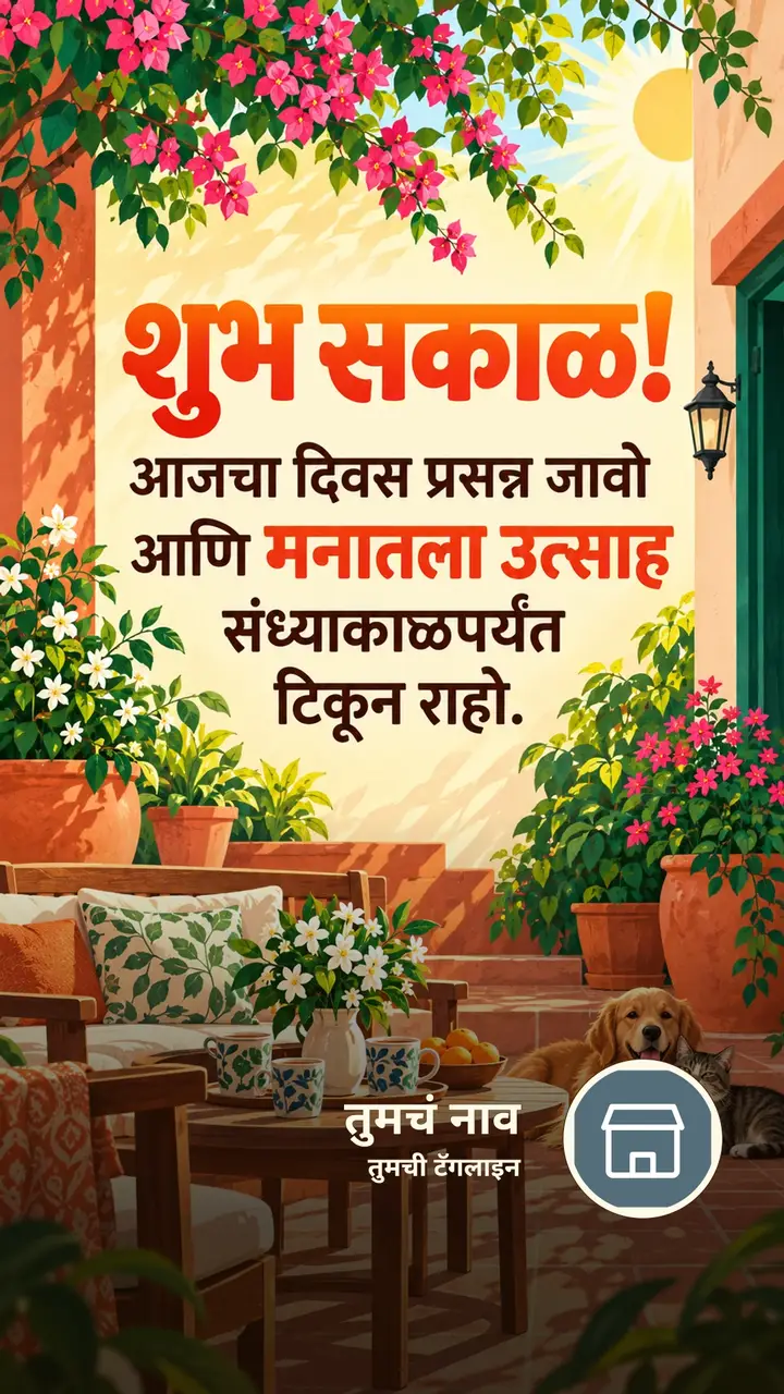 शुभ सकाळ! - आजचा दिवस प्रसन्न जावो - Shubh Sakal Image, फुलं, निसर्ग