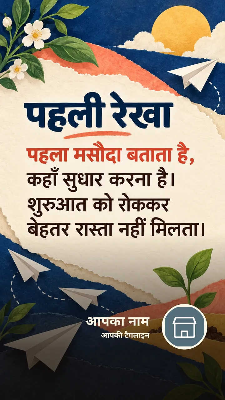 पहली रेखा - Motivational Image, फूल, प्रकृति