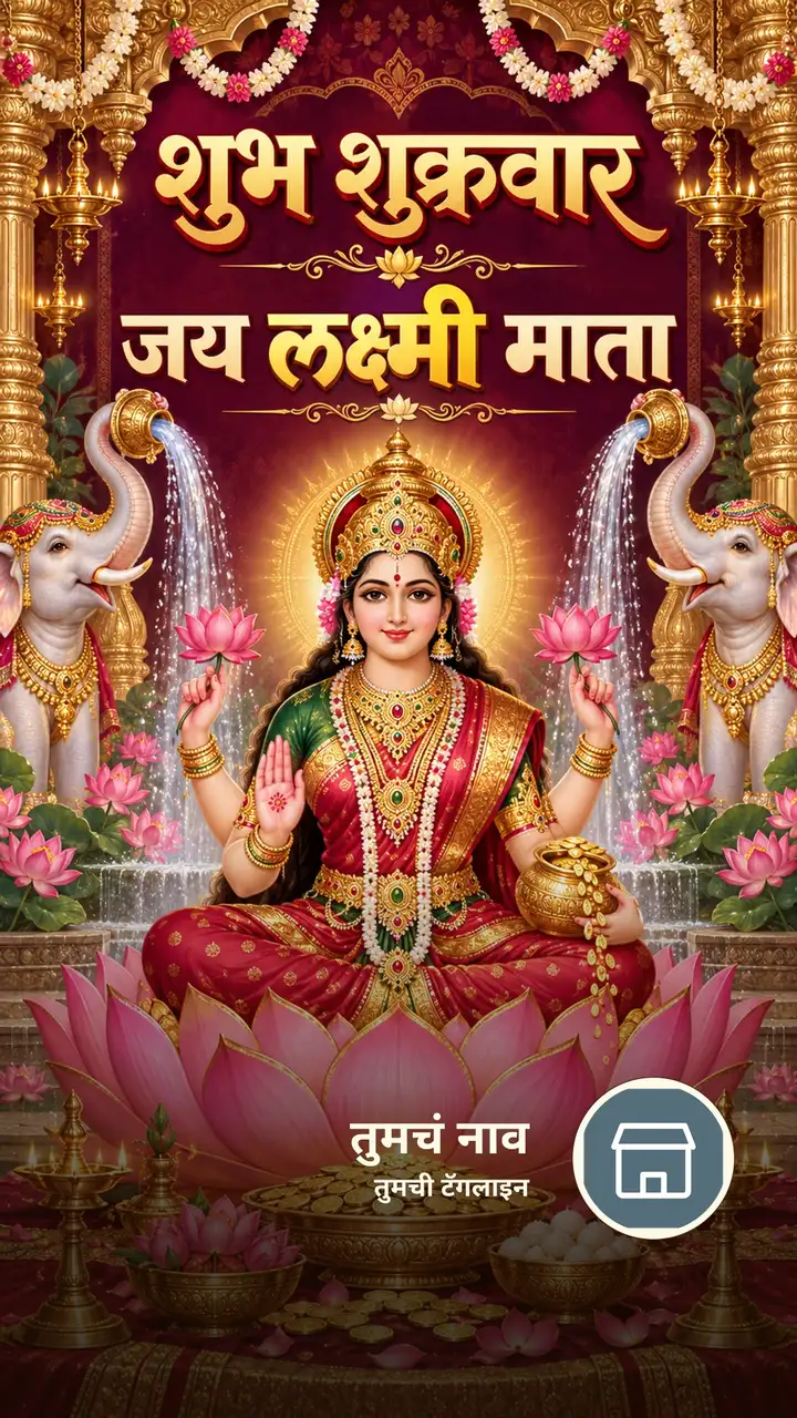 शुभ शुक्रवार - जय लक्ष्मी माता - Bhakti Image, लक्ष्मी