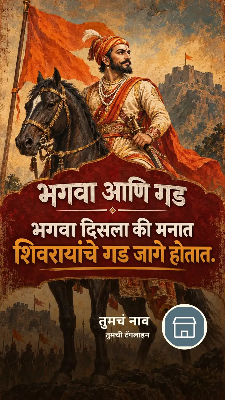 भगवा आणि गड - Motivation Image