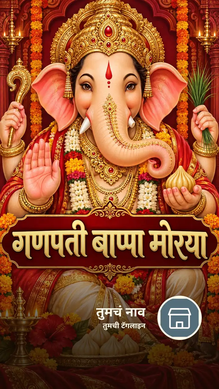 गणपती बाप्पा मोरया - Bhakti Image, गणपती