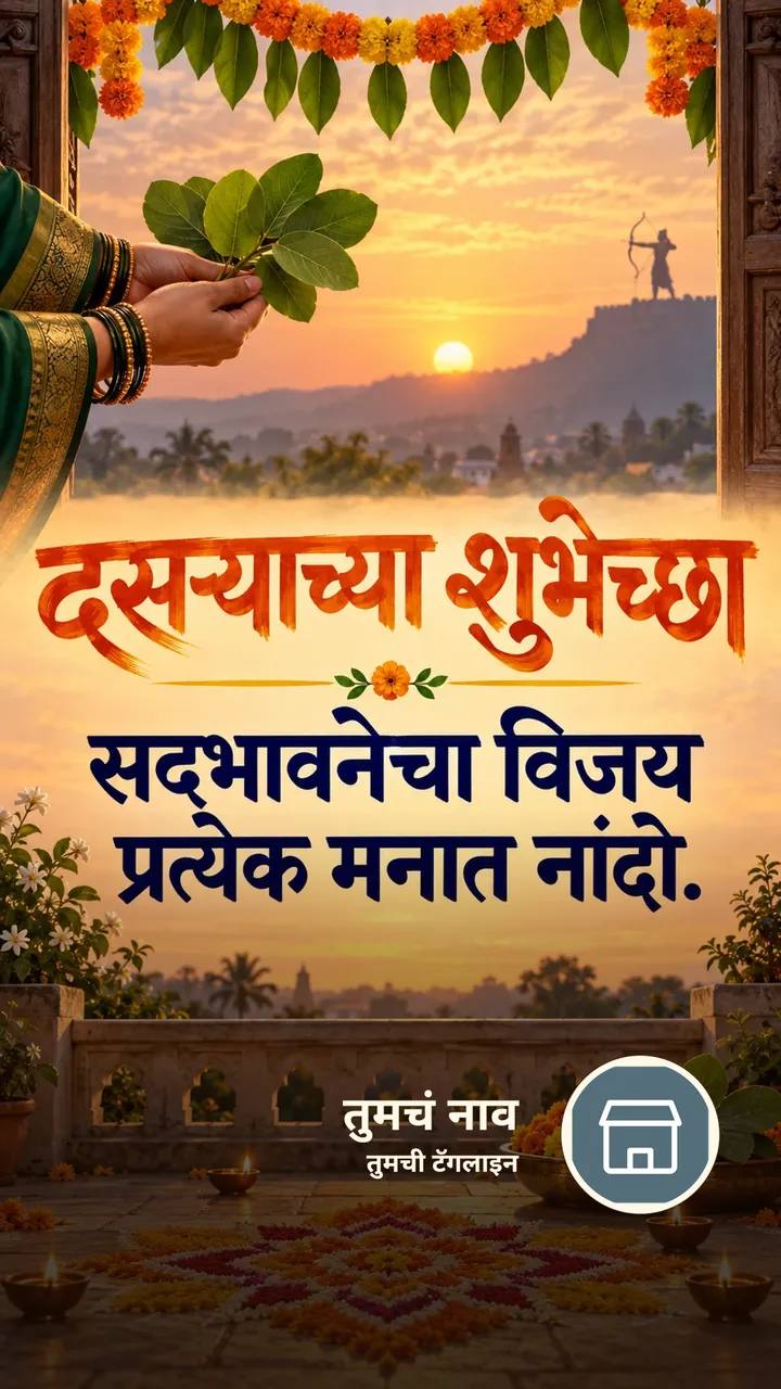 दसऱ्याच्या शुभेच्छा - Festival Image, फुलं, निसर्ग, दिवा