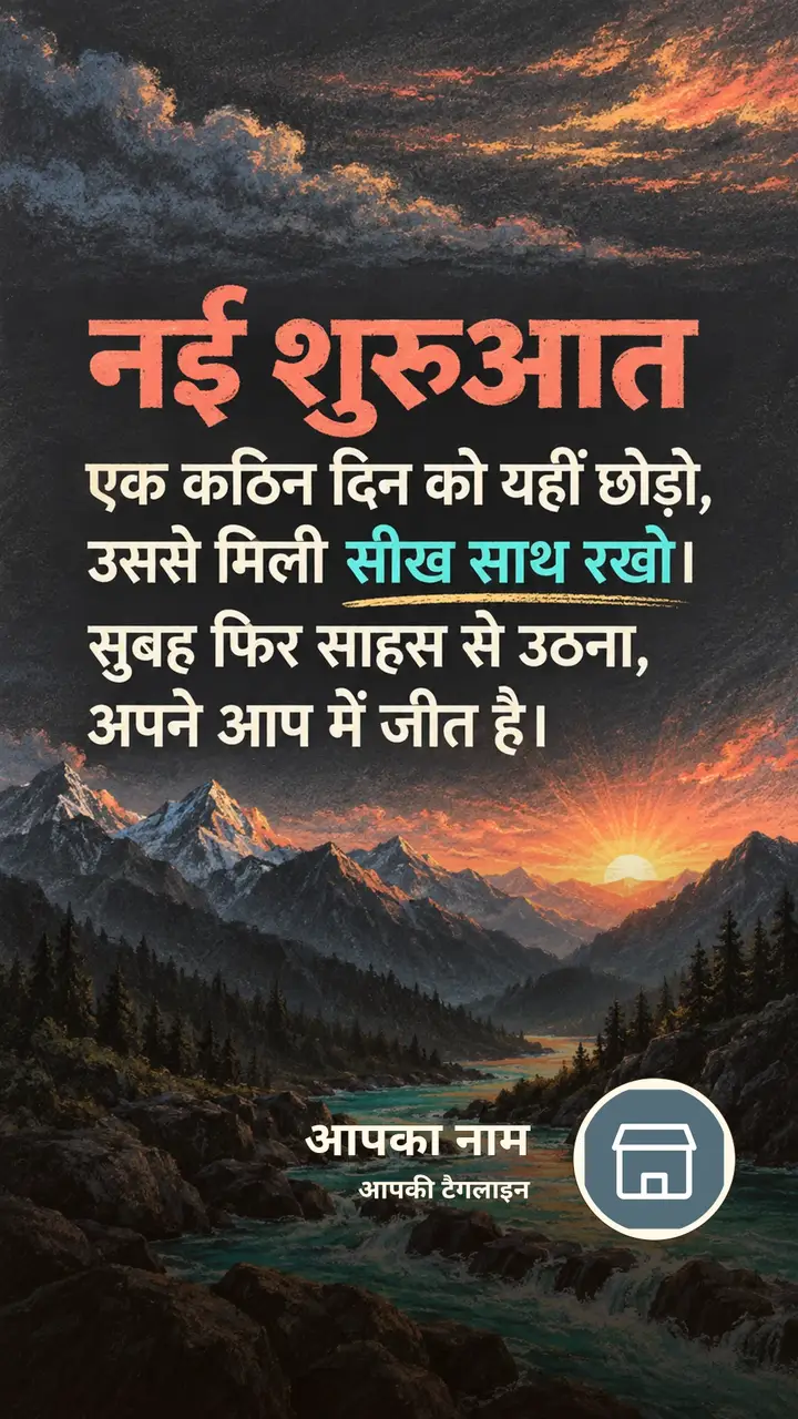 नई शुरुआत - Motivational Image, प्रकृति, पहाड़, नदी