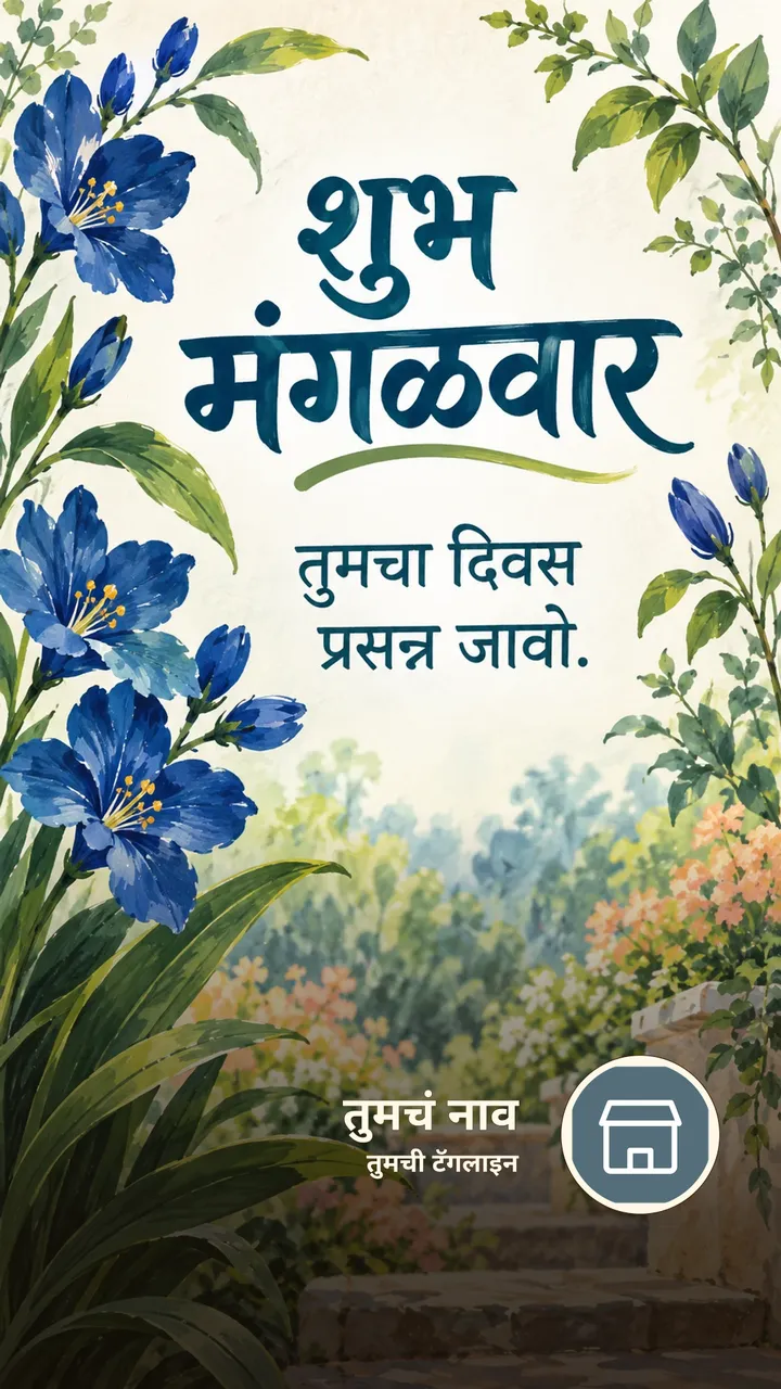 शुभ मंगळवार - तुमचा दिवस प्रसन्न जावो. - दिवसभराच्या शुभेच्छा Image, फुलं, निसर्ग