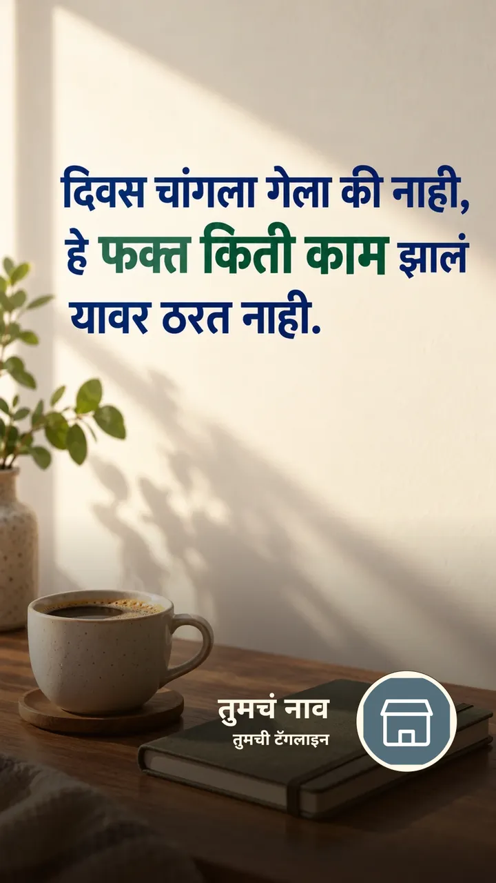 दिवस चांगला गेला की नाही, - Suvichar Image