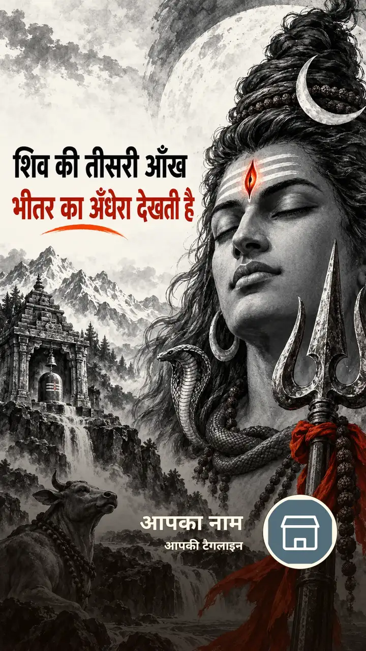 शिव की तीसरी आँख - Bhakti Image, शिव