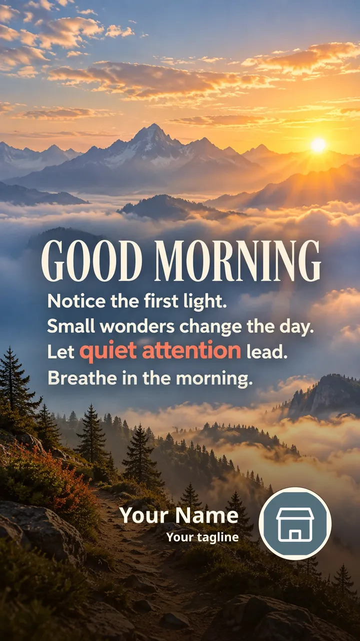 GOOD MORNING - Notice the first light. - Good Morning Image, Sunrise, Mountains, Sky