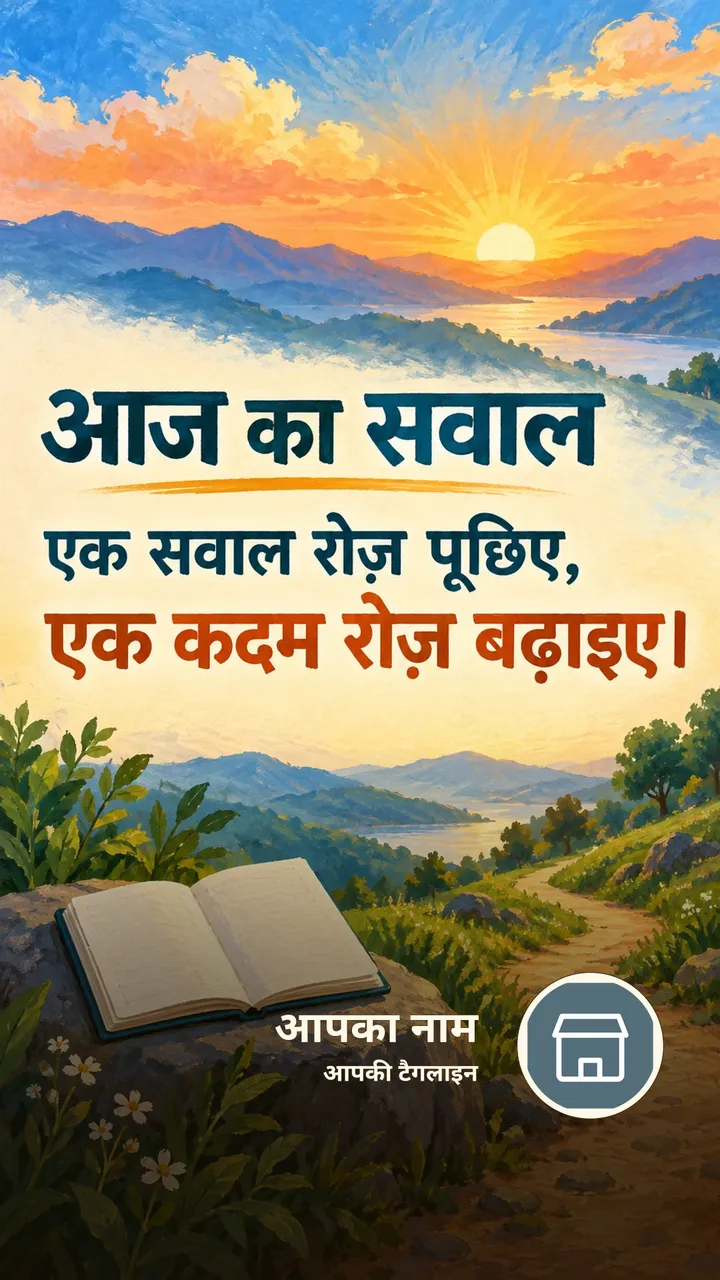 आज का सवाल - Motivational Image, प्रकृति