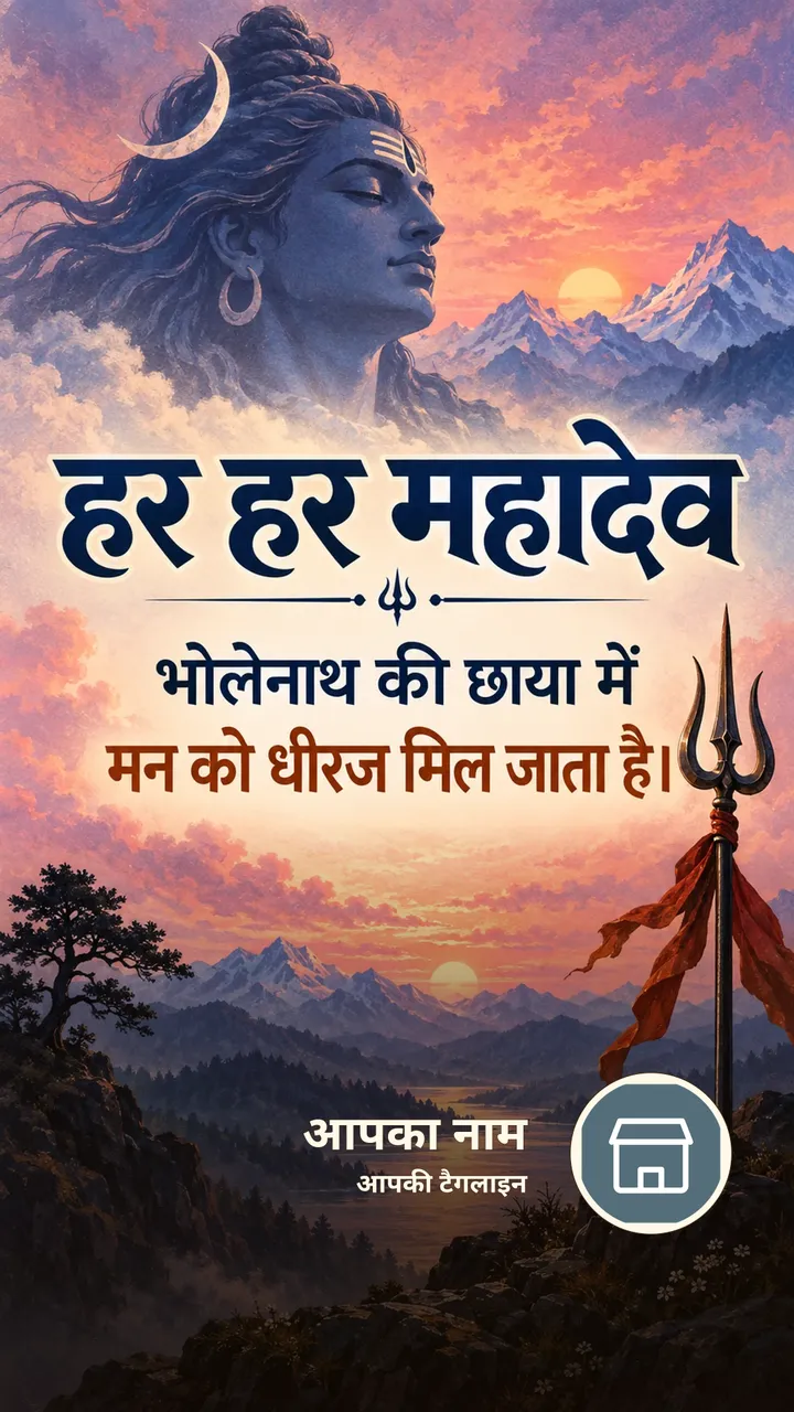 हर हर महादेव - भोलेनाथ की छाया में - Bhakti Image, शिव