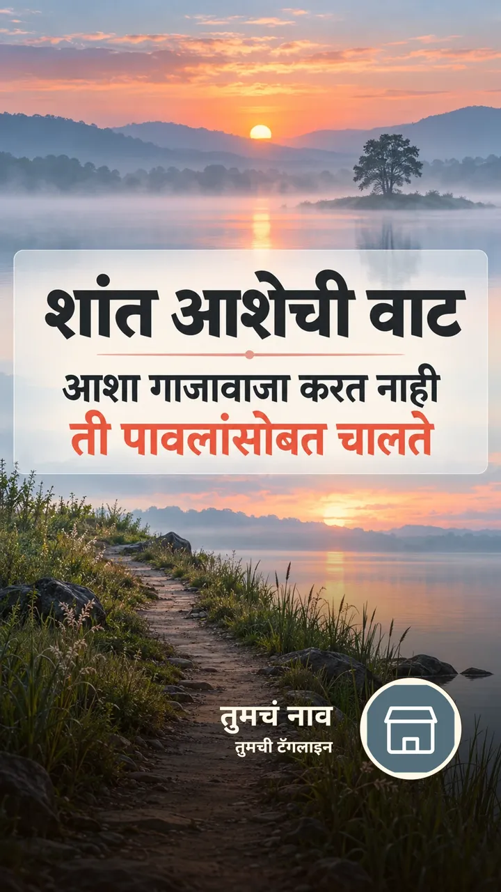 शांत आशेची वाट - Suvichar Image, निसर्ग