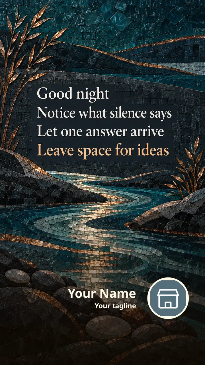 Good night - Good Night Image, River