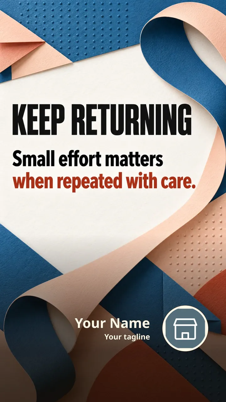 KEEP RETURNING - Quote Image, Nature, Sky