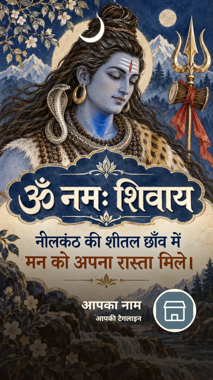 ॐ नमः शिवाय - नीलकंठ की शीतल छाँव में - Bhakti Image, शिव