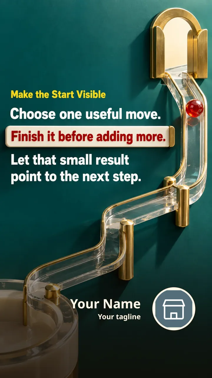 Make the Start Visible - Motivational Image