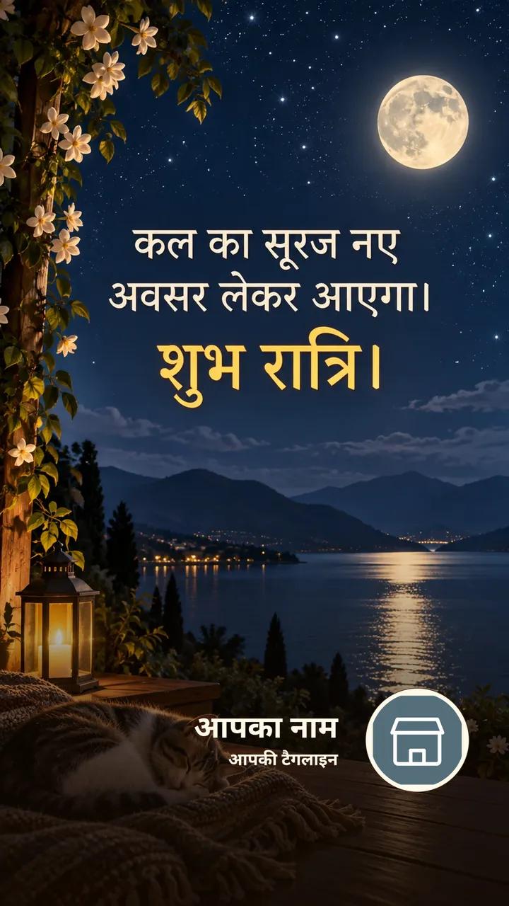 कल का सूरज नए - Shubh Ratri Image, चाँद, तारे