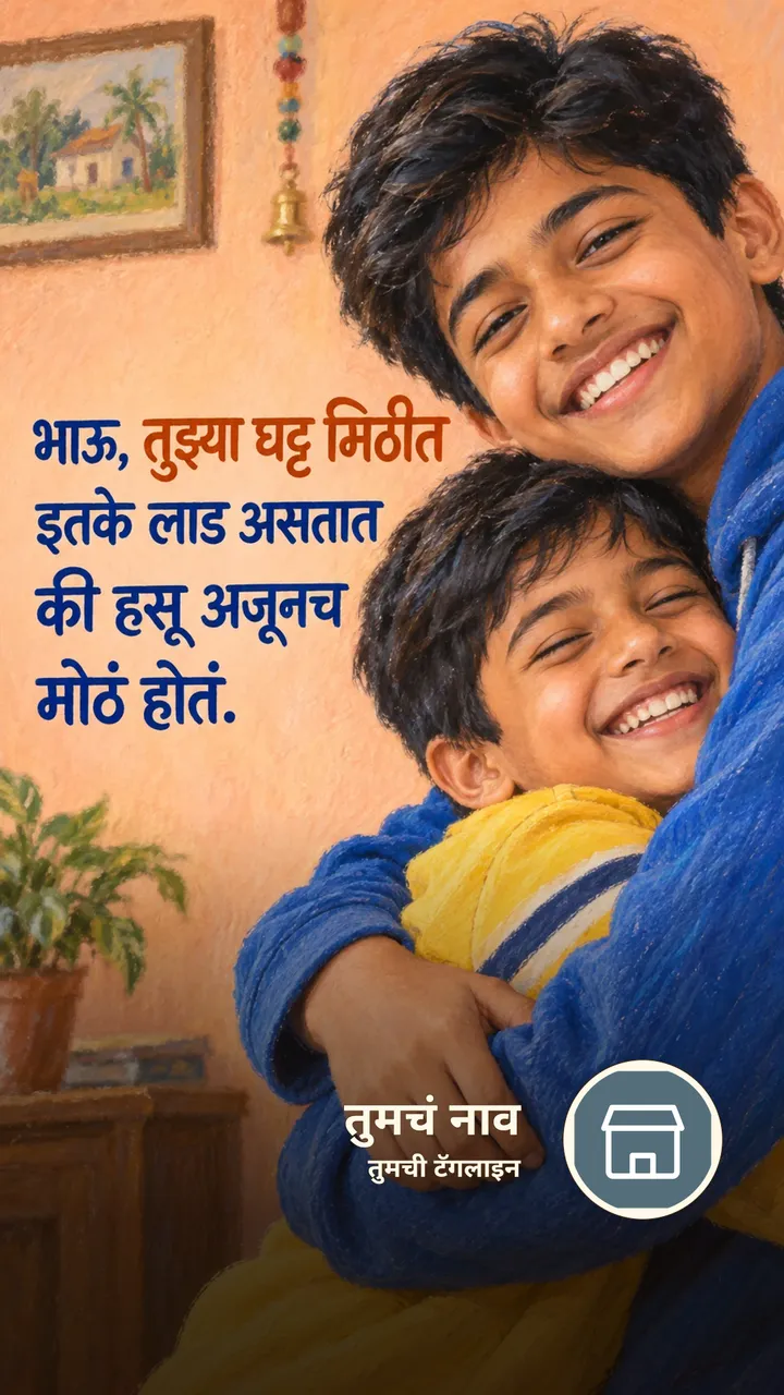 भाऊ, तुझ्या घट्ट मिठीत - नातीगोती Image, कुटुंब