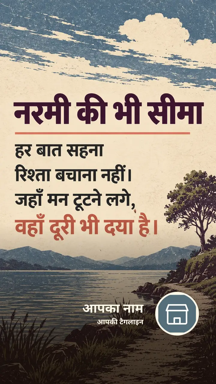 नरमी की भी सीमा - Suvichar Image, प्रकृति, आसमान