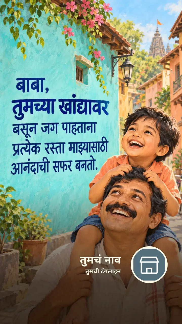 बाबा, तुमच्या खांद्यावर - नातीगोती Image, कुटुंब, मुलं