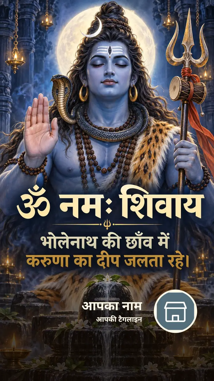 ॐ नमः शिवाय - भोलेनाथ की छाँव में - Bhakti Image, शिव