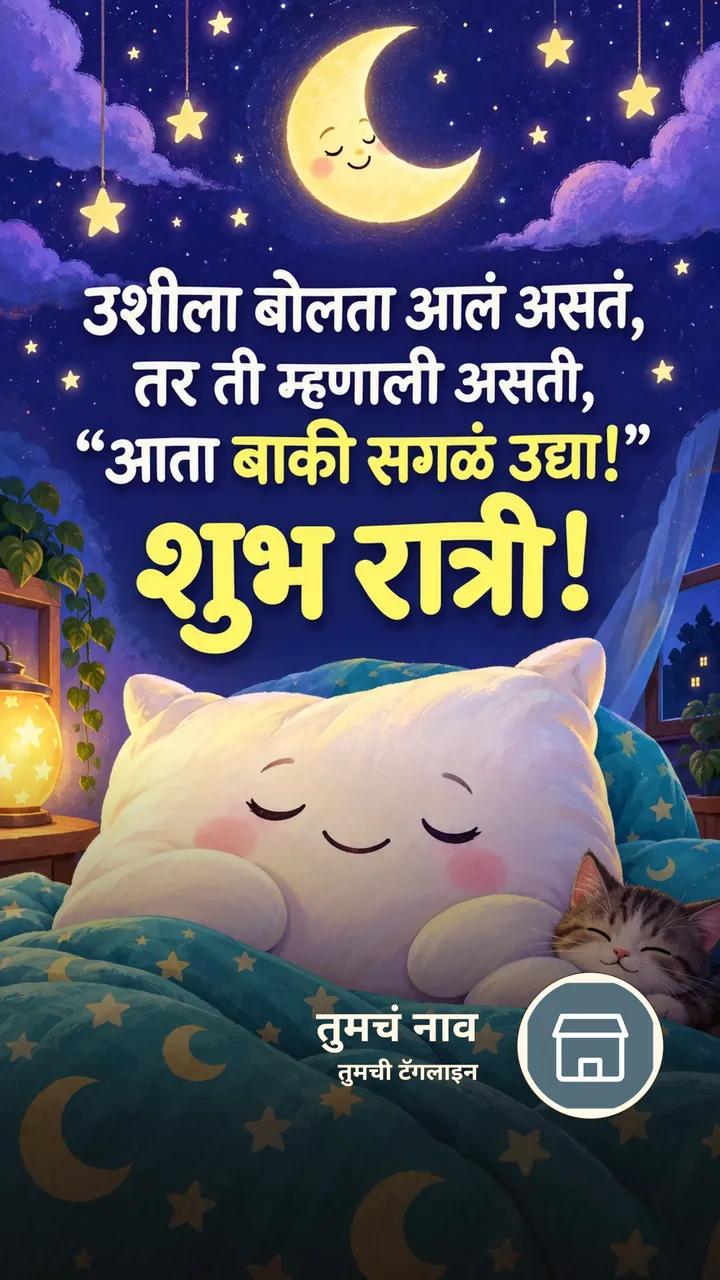 उशीला बोलता आलं असतं, - Shubh Ratri Image, चंद्र, चांदण्या