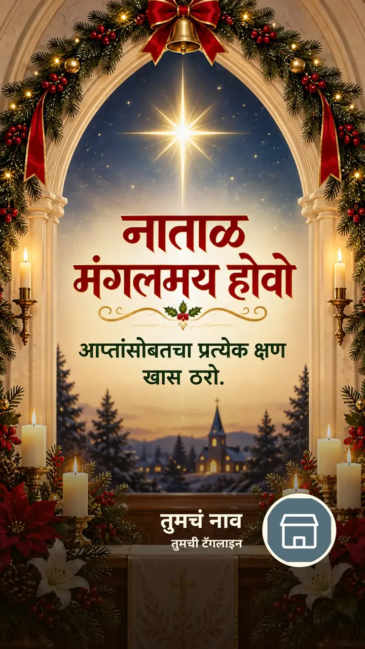 नाताळ मंगलमय होवो - Festival Image, फुलं