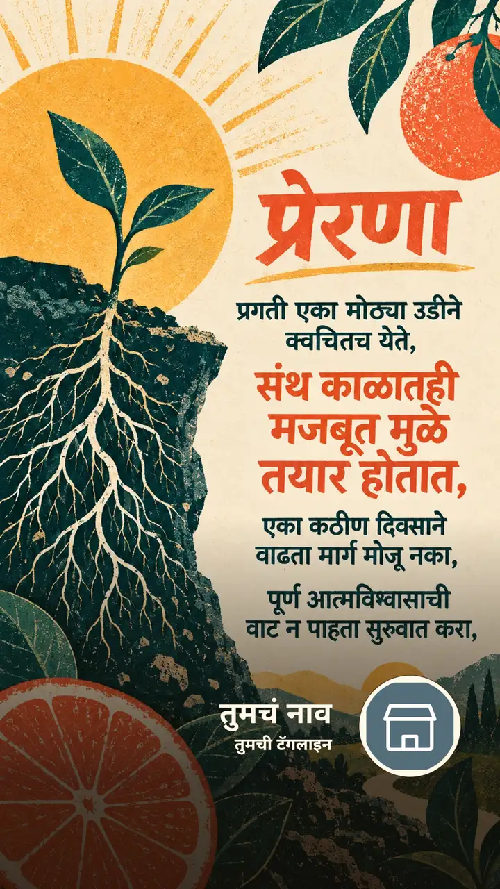 प्रेरणा - प्रगती एका मोठ्या उडीने क्वचितच येते, - संथ काळातही मजबूत - Motivation Image, निसर्ग, डोंगर