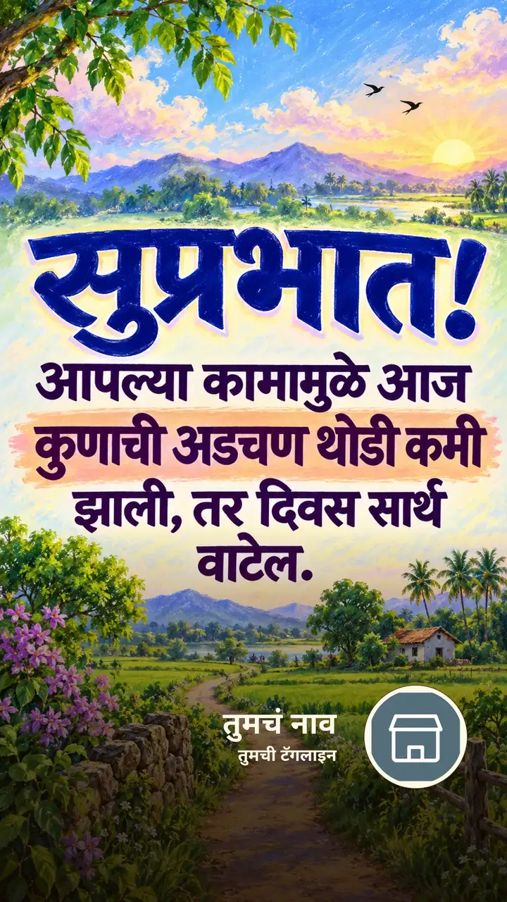 सुप्रभात! - आपल्या कामामुळे आज - Shubh Sakal Image, निसर्ग, आकाश
