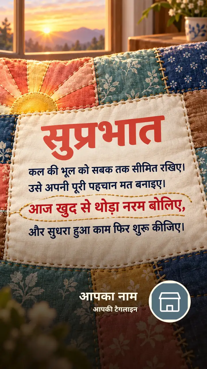 सुप्रभात - कल की भूल को सबक तक सीमित रखिए। - Suprabhat Image, सूर्योदय, प्रकृति