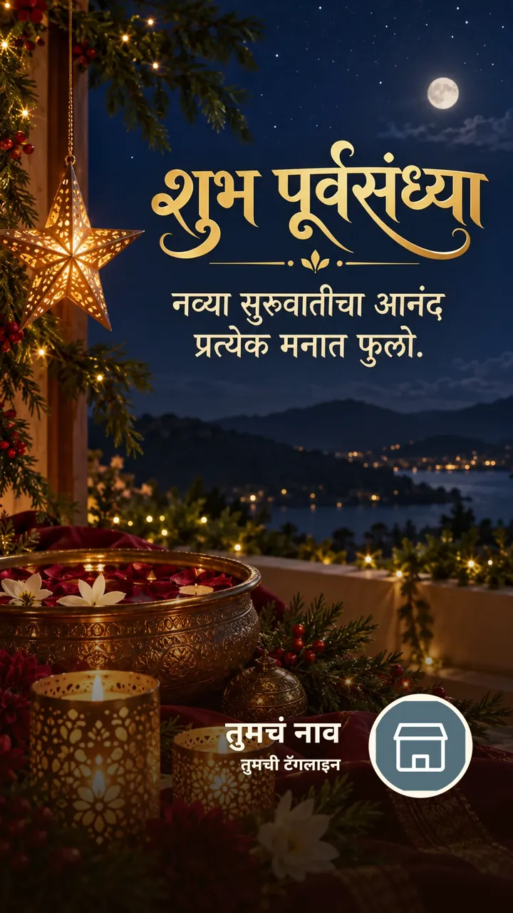 शुभ पूर्वसंध्या - Festival Image, फुलं