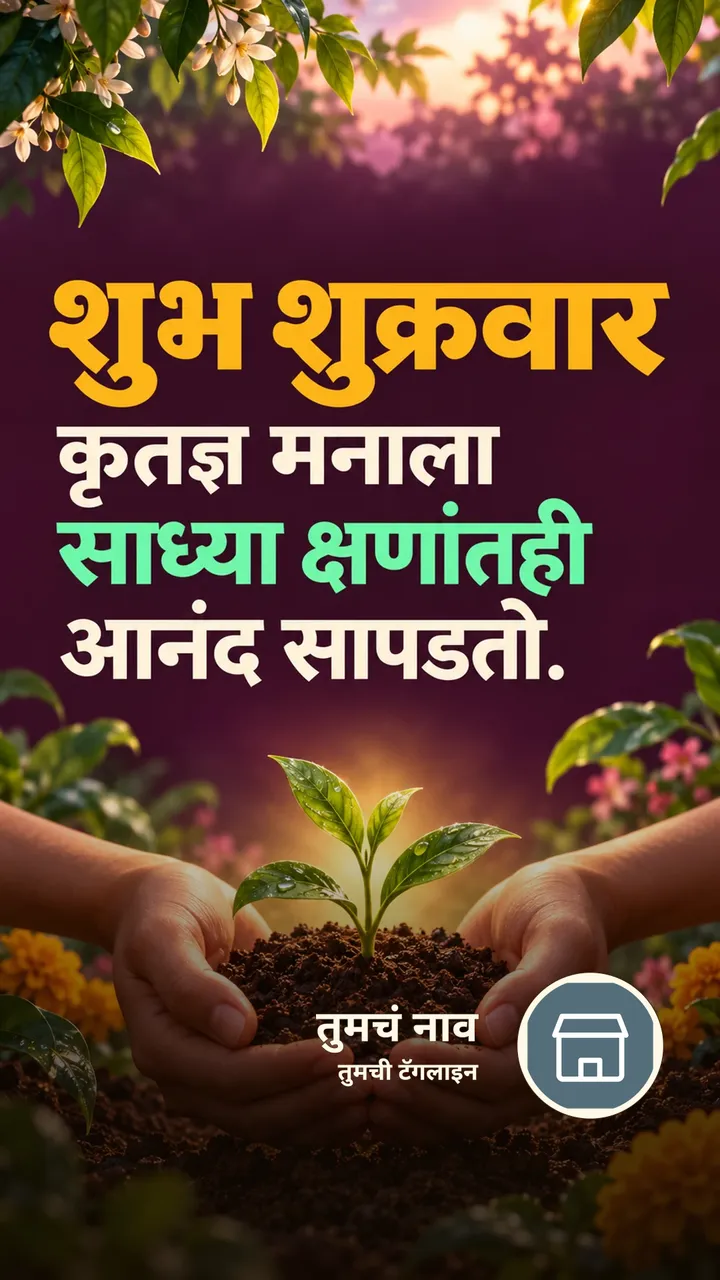 शुभ शुक्रवार - Suvichar Image, फुलं, निसर्ग