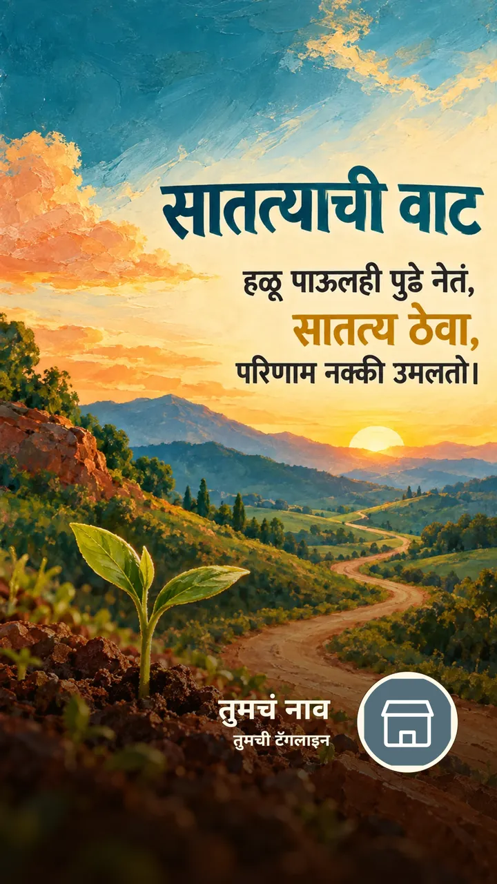 सातत्याची वाट - Motivation Image, निसर्ग