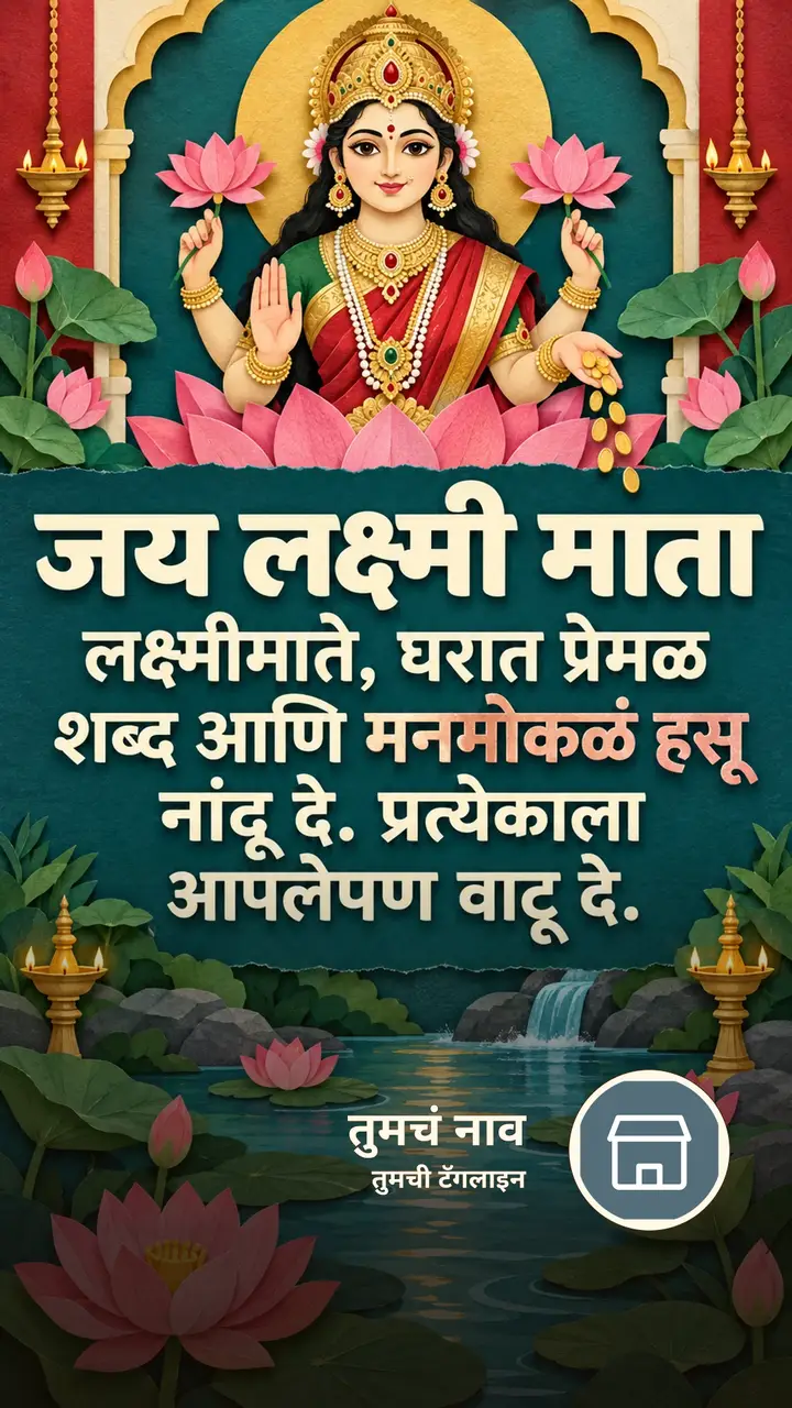 जय लक्ष्मी माता - लक्ष्मीमाते, घरात प्रेमळ - Bhakti Image, फुलं, कमळ, नदी, लक्ष्मी