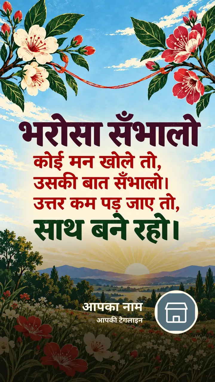 भरोसा सँभालो - Suprabhat Image, फूल, प्रकृति
