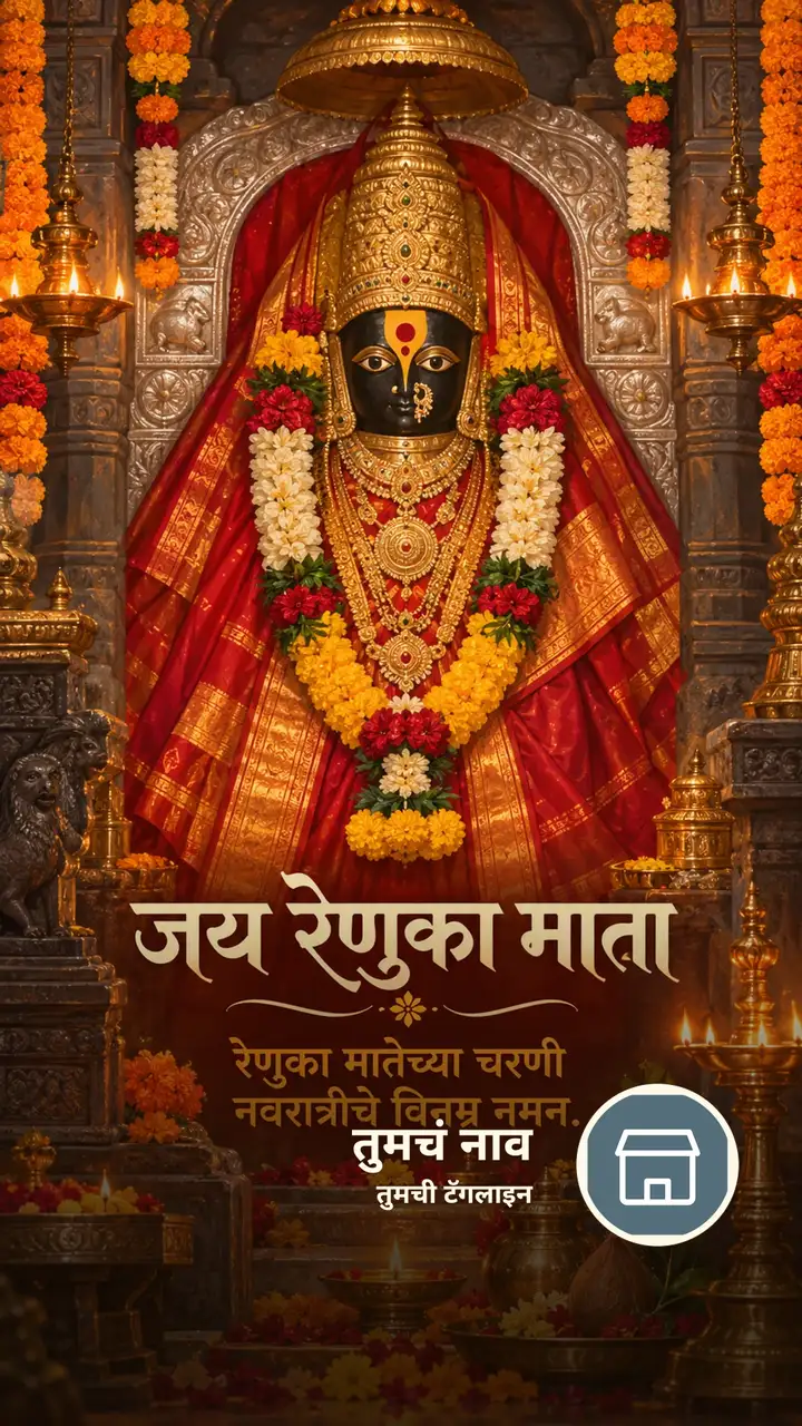 जय रेणुका माता - Bhakti Image, फुलं, दिवा, दुर्गा