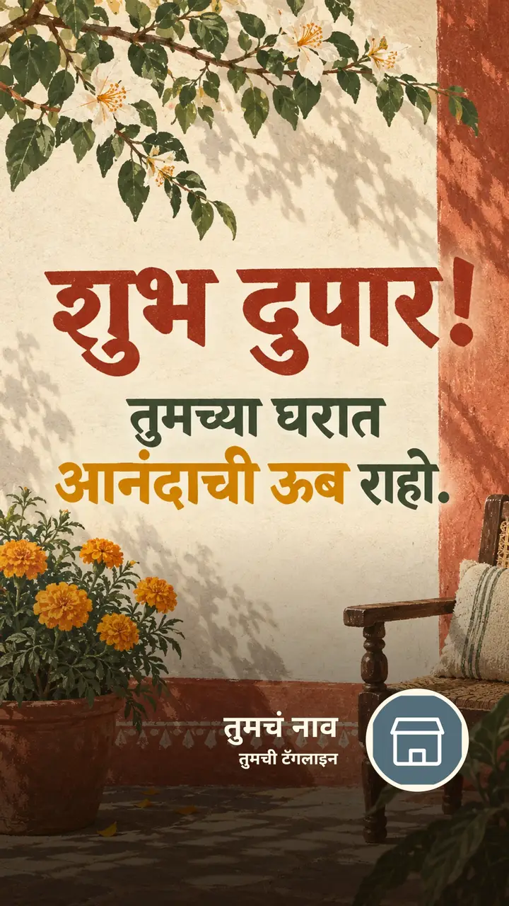 शुभ दुपार! - तुमच्या घरात - Shubh Dupar Image, फुलं, निसर्ग
