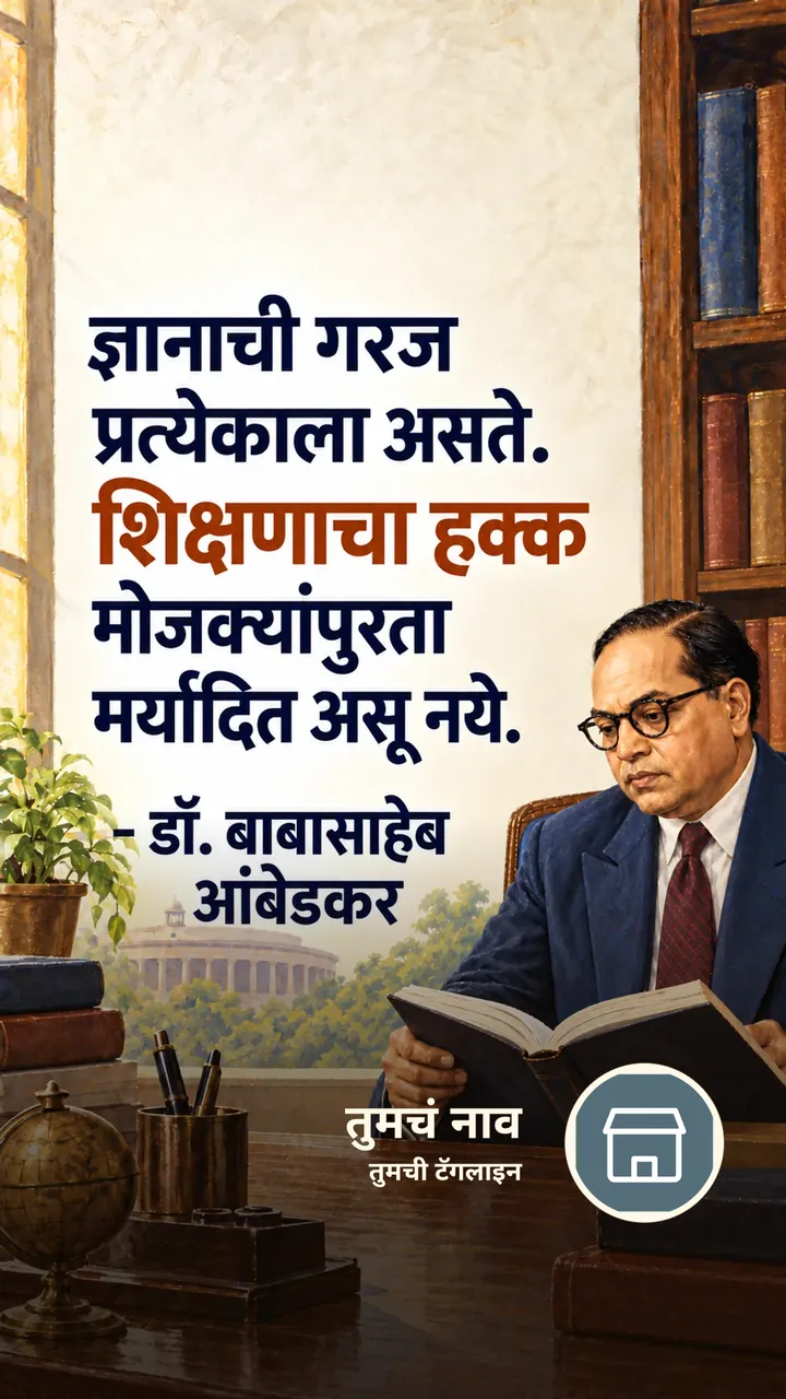 ज्ञानाची गरज - Suvichar Image