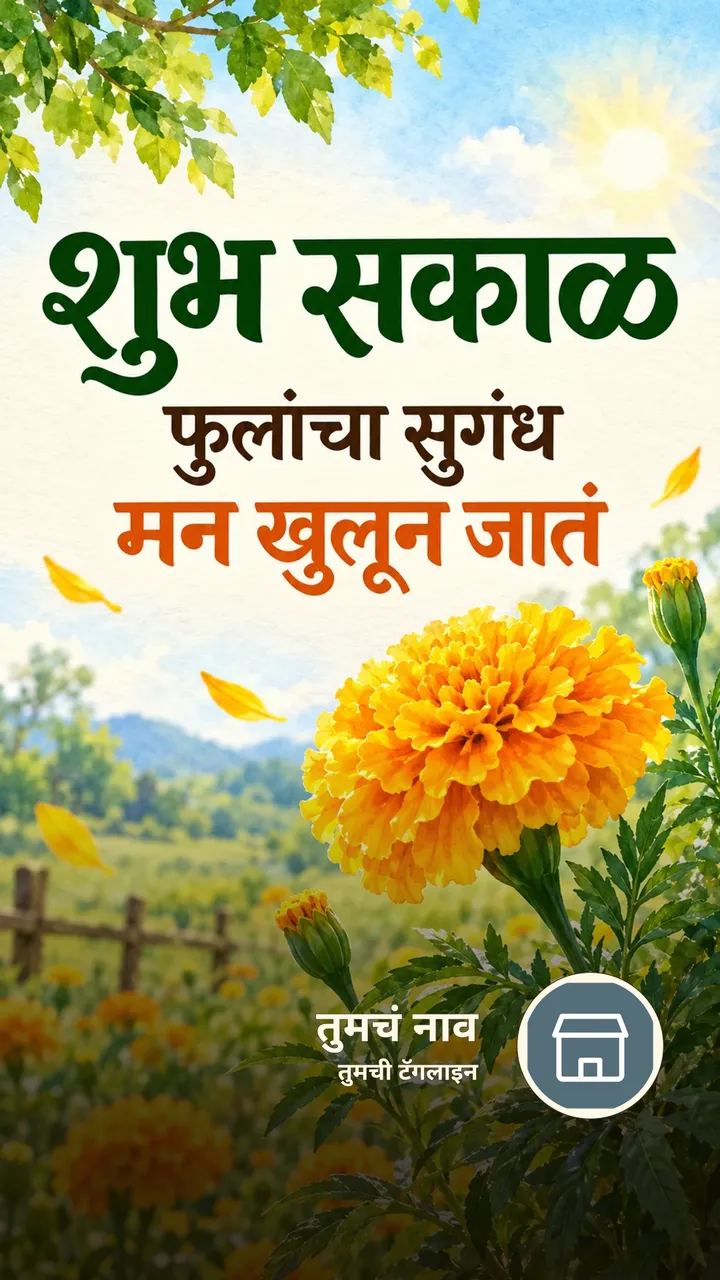 शुभ सकाळ - फुलांचा सुगंध - Shubh Sakal Image, फुलं