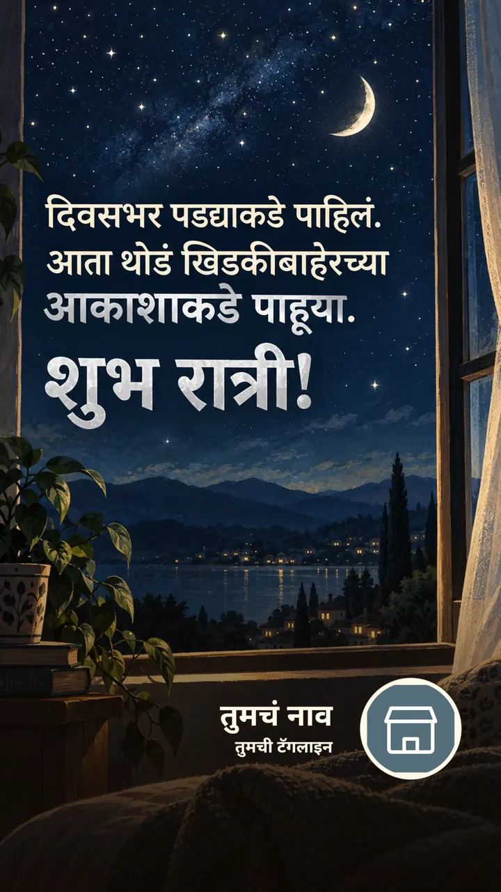 दिवसभर पडद्याकडे पाहिलं. - Shubh Ratri Image, आकाश, चांदण्या