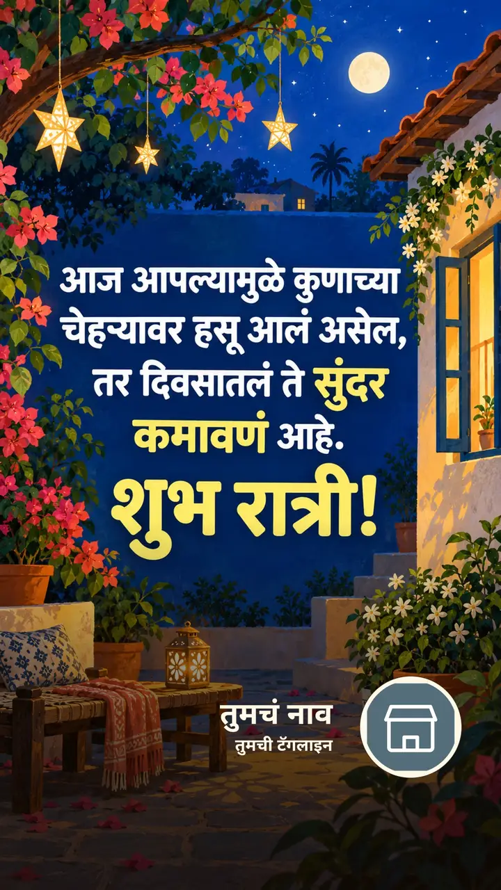 आज आपल्यामुळे कुणाच्या - Shubh Ratri Image, फुलं, मित्र