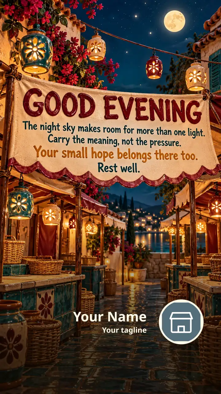 GOOD EVENING - The night sky makes room for more than one light. - Good Evening Image