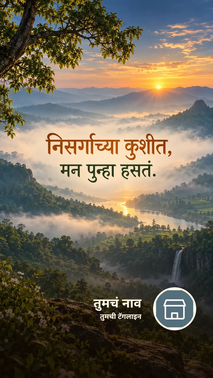 निसर्गाच्या कुशीत, - Suvichar Image, निसर्ग, डोंगर