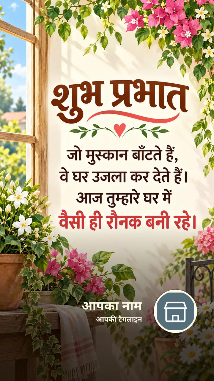 शुभ प्रभात - जो मुस्कान बाँटते हैं, - Suprabhat Image, फूल, प्रकृति